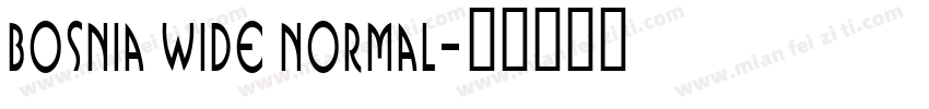 Bosnia Wide Normal字体转换